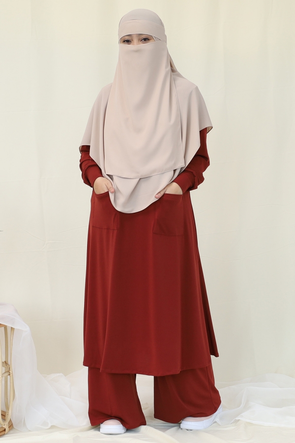Amna Blouse - Brick Amna Blouse - Brick